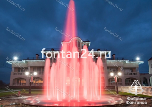 Поющий плоскостной фонтан в отеле