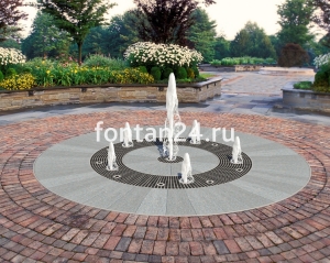 Пешеходный фонтанный комплект "Талисман" ø=3 м Пешеходный фонтанный комплект "Талисман" ø=3 м